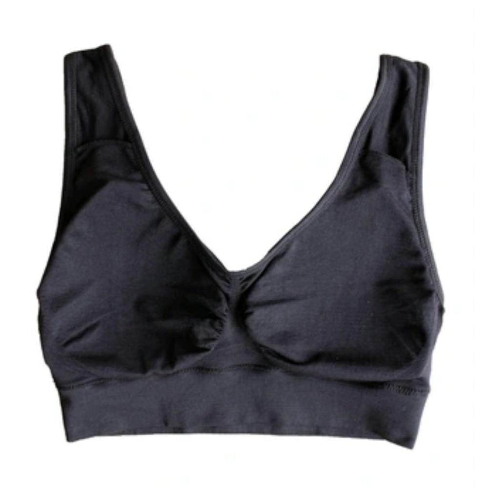 Unbranded All Day Comfort Shaper Wireless Unlined Bra, Black, Sz M